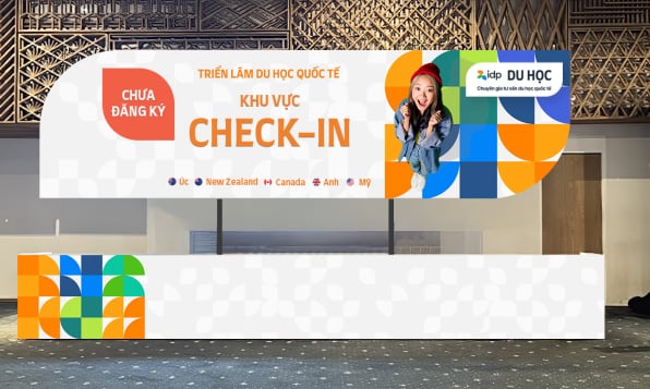 IDP Check-in booth